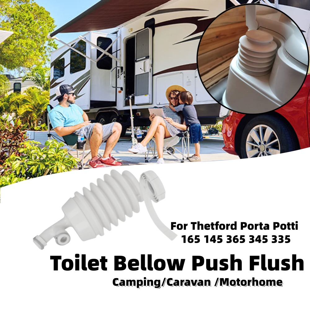 Camping - トイレベローズプッシュフラッシュ（テトフォードポルタポッティ165 145 365 345 335用）キャンピングカーキャラバンモーターホームトイレ交換用アクセサリー