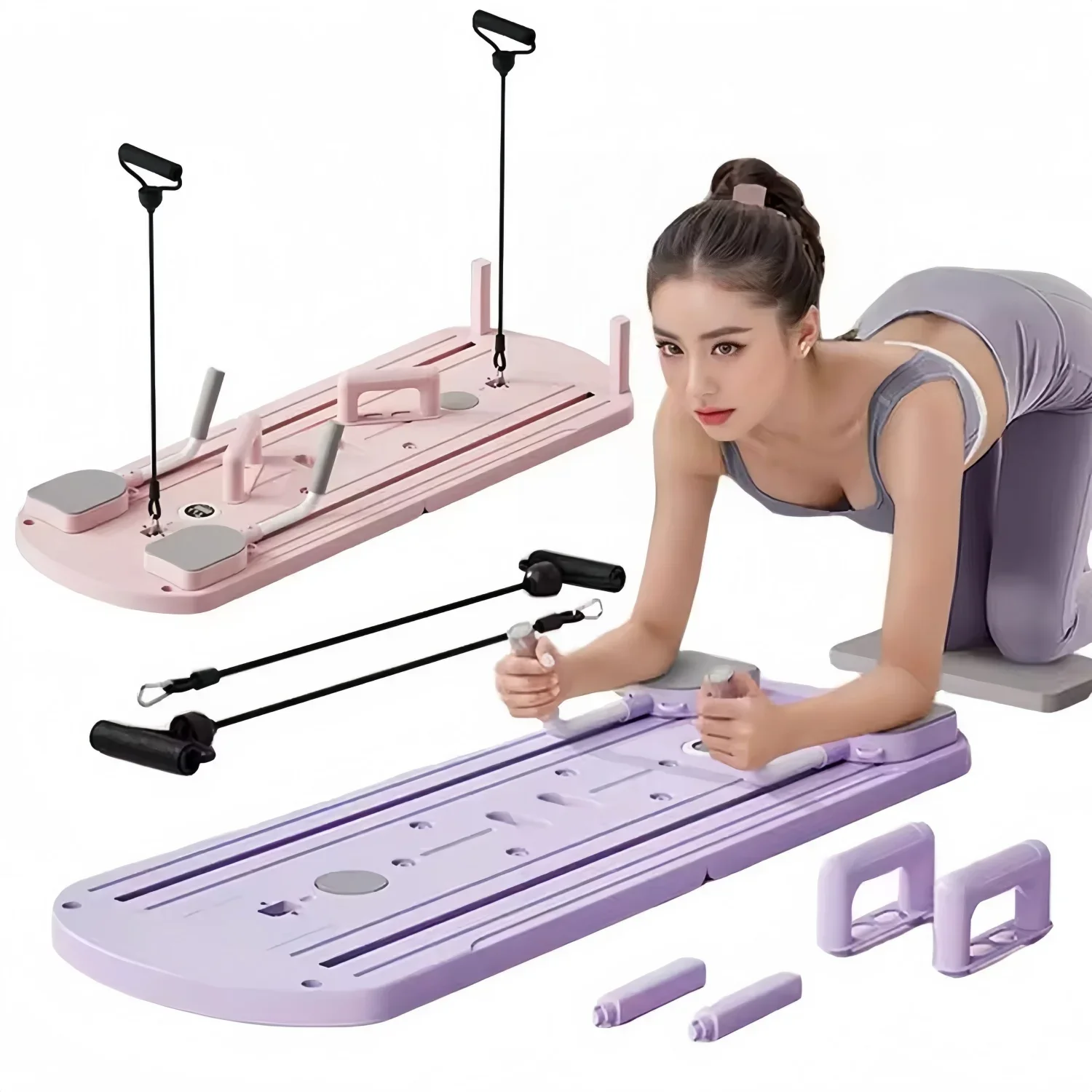 Push Up Board Foldable Multi Function - フィットネスパネル多機能折りたたみホームエクササイズ腹筋ベストラインプッシュアップボードポータブルピラティス