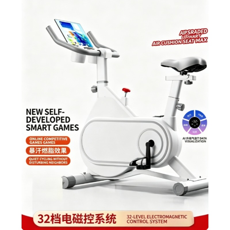 Exercise Bike Magnetic Resistance - 静音磁気抵抗スピニングバイク コンパクト室内エクササイズサイクル 家庭用減量フィットネストレーニング