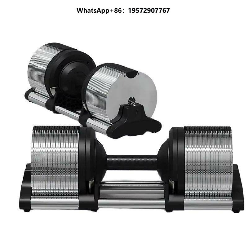 Adjustable Dumbbell Pair 40Kg - クイックリリース式32kg（70ポンド）鋳鉄製ゴム被覆塗装済み六角形調整可能ダンベルセット（ボディビルディング用カスタム）