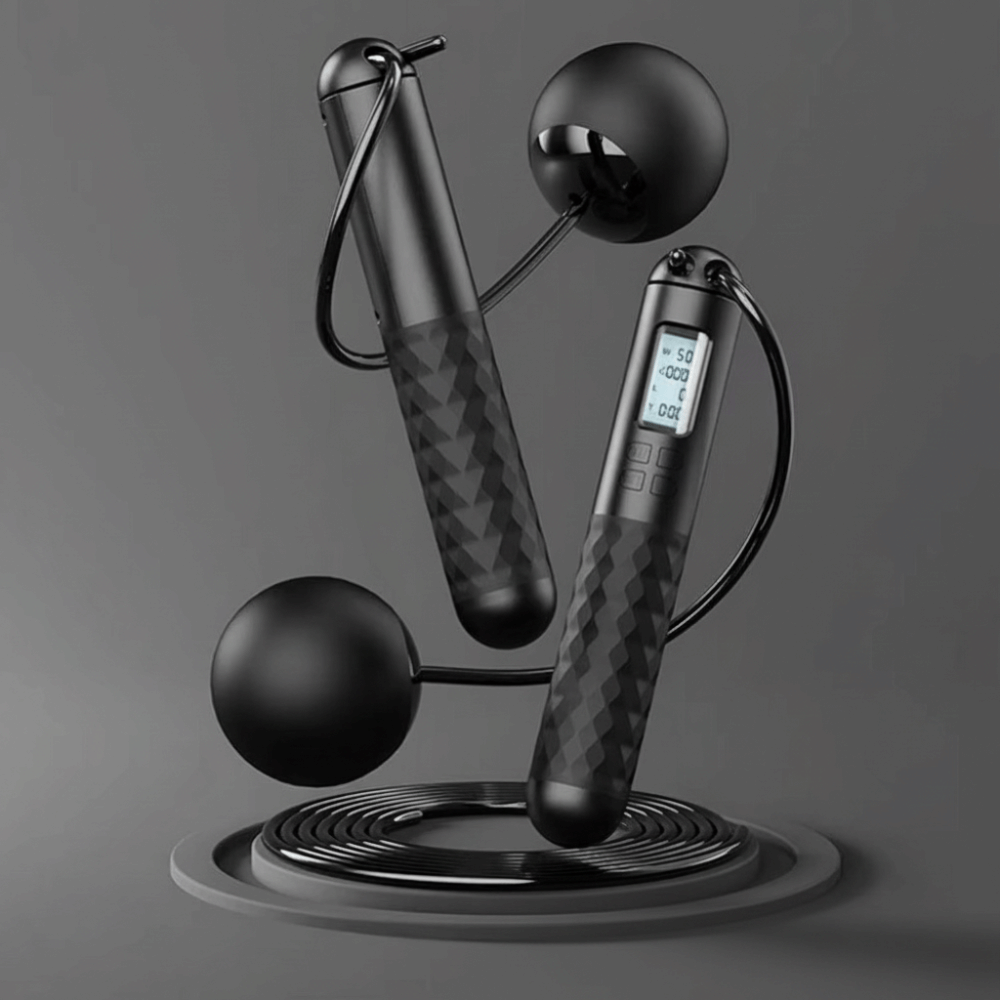 ポータブルコードレスロープレス縄跳び、滑り止め、減量用、カウ - Smart Jump Rope Digital Counter のレビューと価格