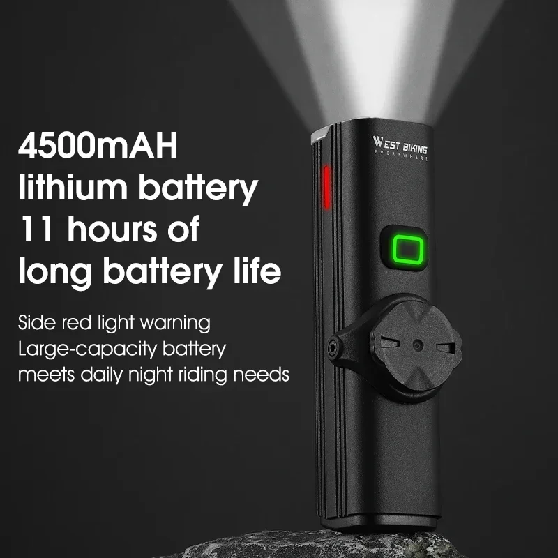 WEST BIKING 自転車クイックリリースヘッドライト  - Rechargeable Bicycle Headlight 1000 Lumen のレビューと価格