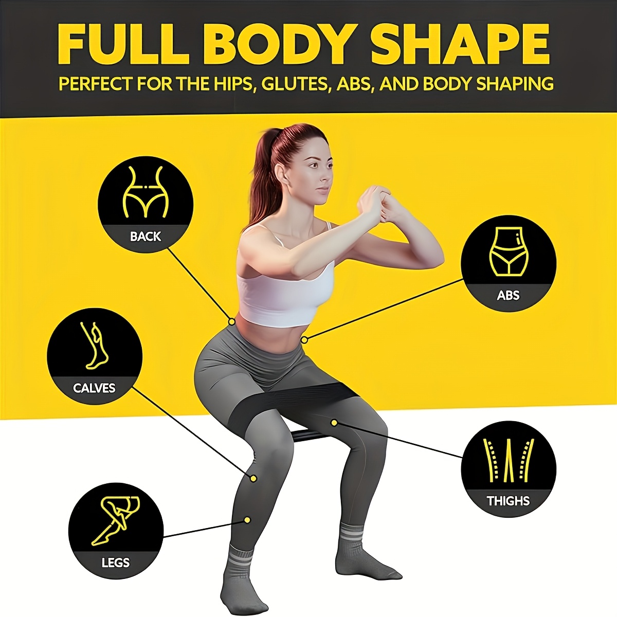 3本セットのレジスタンスバンド、脚やヒップ用の弾性エクササイ - Pilates Bar Kit With Resistance Bands のレビューと価格