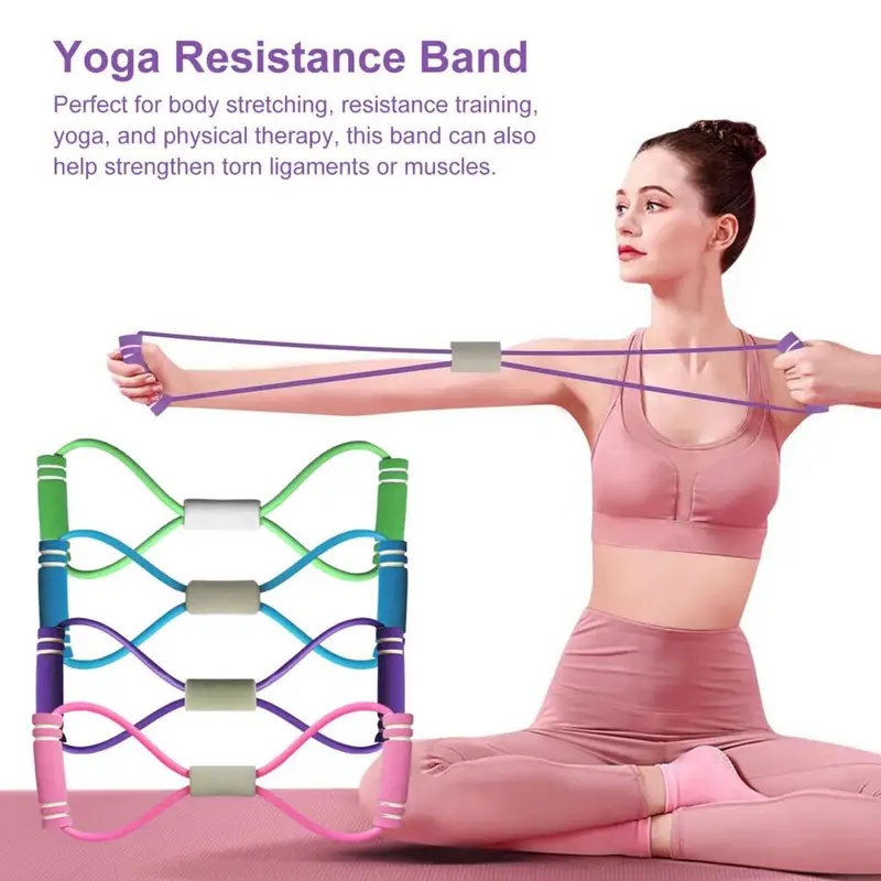 フィットネス抵抗バンド ハンドル付き ポータブル 男女兼用  - Resistance Bands Set With Handles のレビューと価格