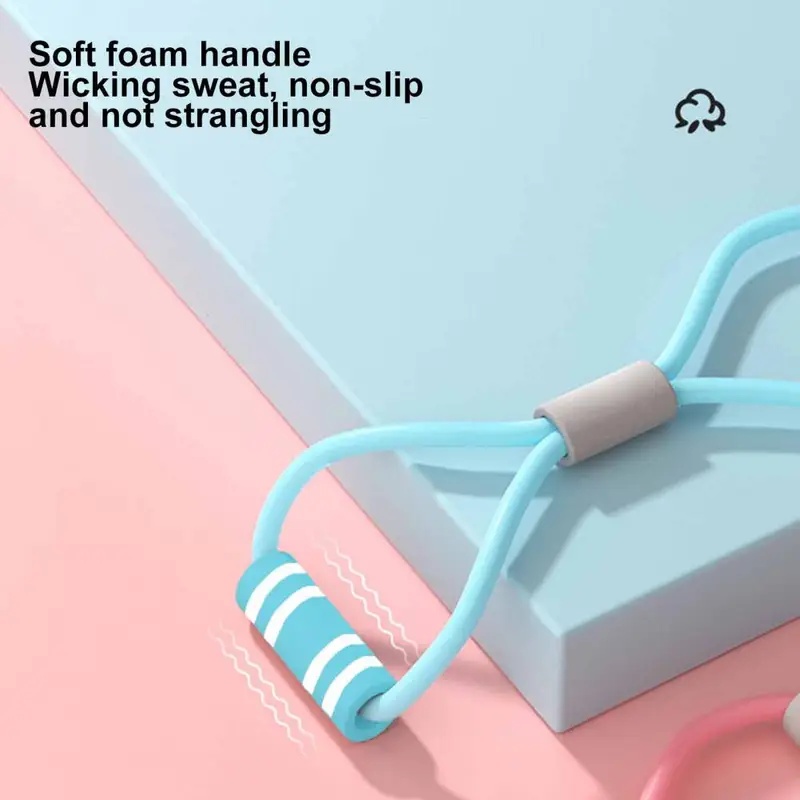 フィットネス抵抗バンド ハンドル付き ポータブル 男女兼用  - Resistance Bands Set With Handles のレビューと価格