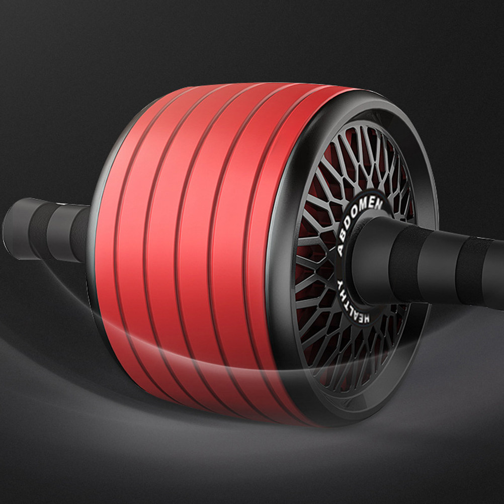 静音フィットネスホイール レッド 滑り止めハンドル 軽量ポー - Ab Roller Wheel With Elbow Support のレビューと価格