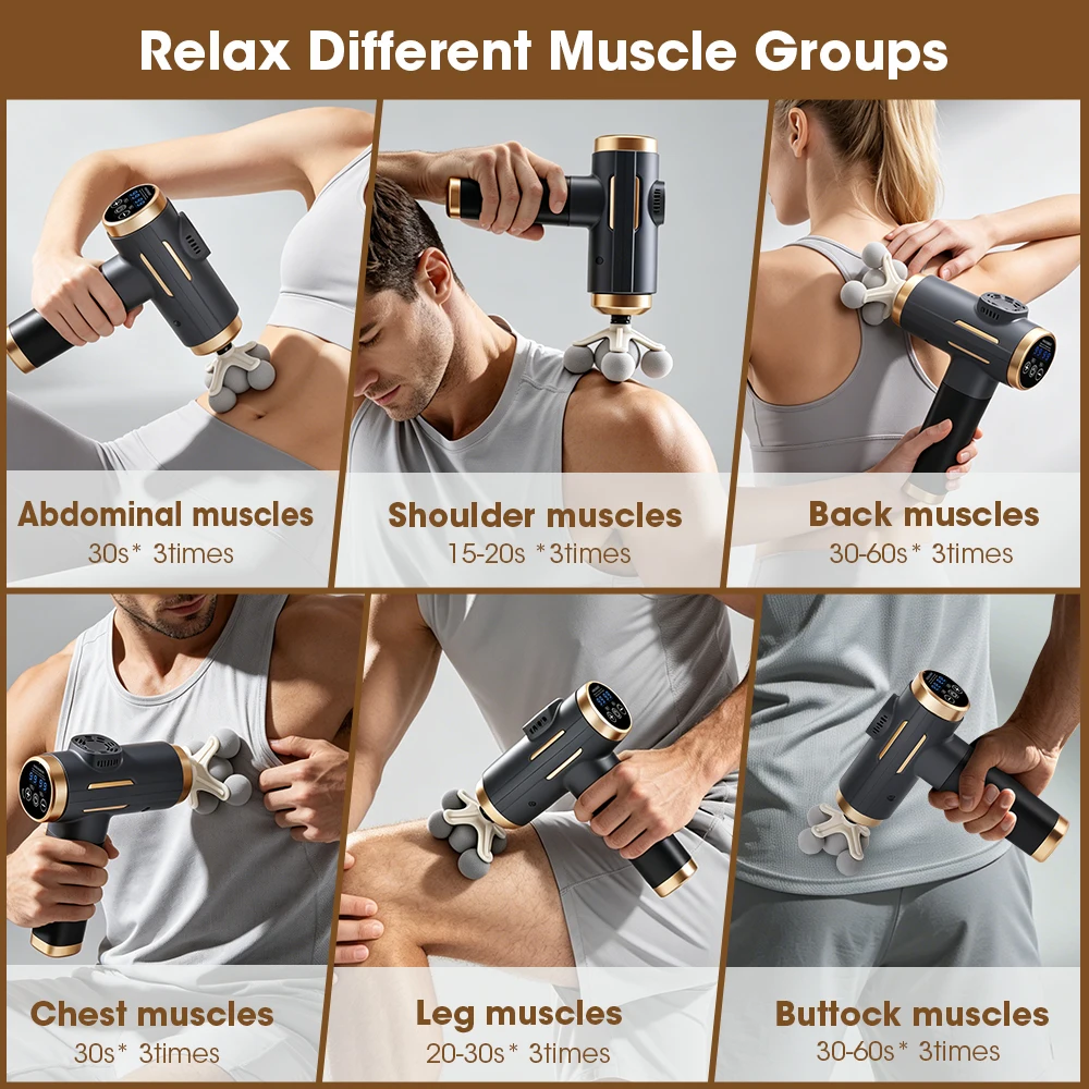 電動筋膜ガン 24W 99段階調整可能 11種類の交換ヘッド - Electric Massage Gun Deep Tissue のレビューと価格