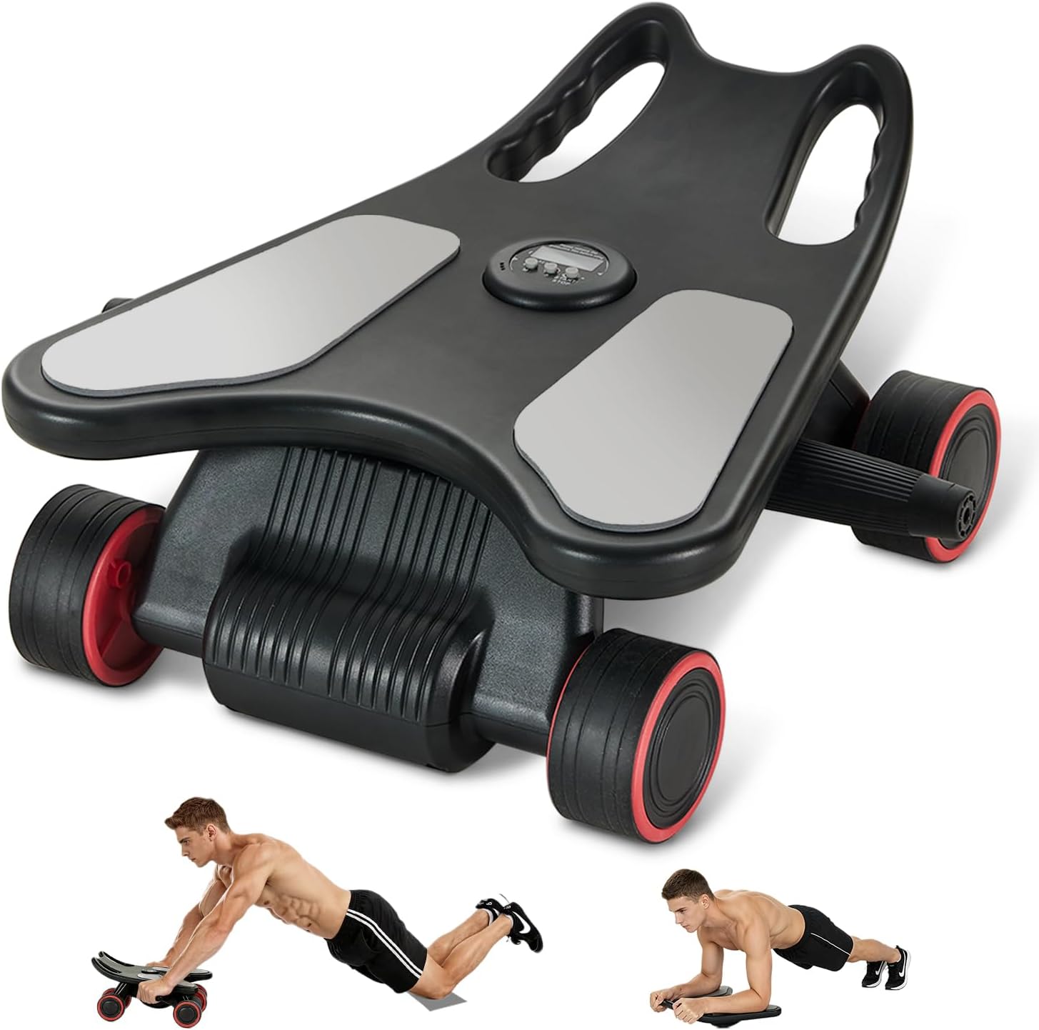 アブローラーホイール、アブローラー、アップグレード版自動リバ - Ab Roller Wheel With Elbow Support のレビューと価格