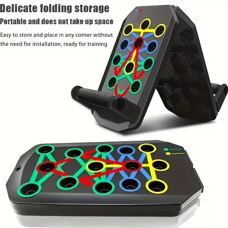 1個入り、折りたたみ式多機能プッシュアップボードセット。ハン - Push Up Board Foldable Multi Function のレビューと価格