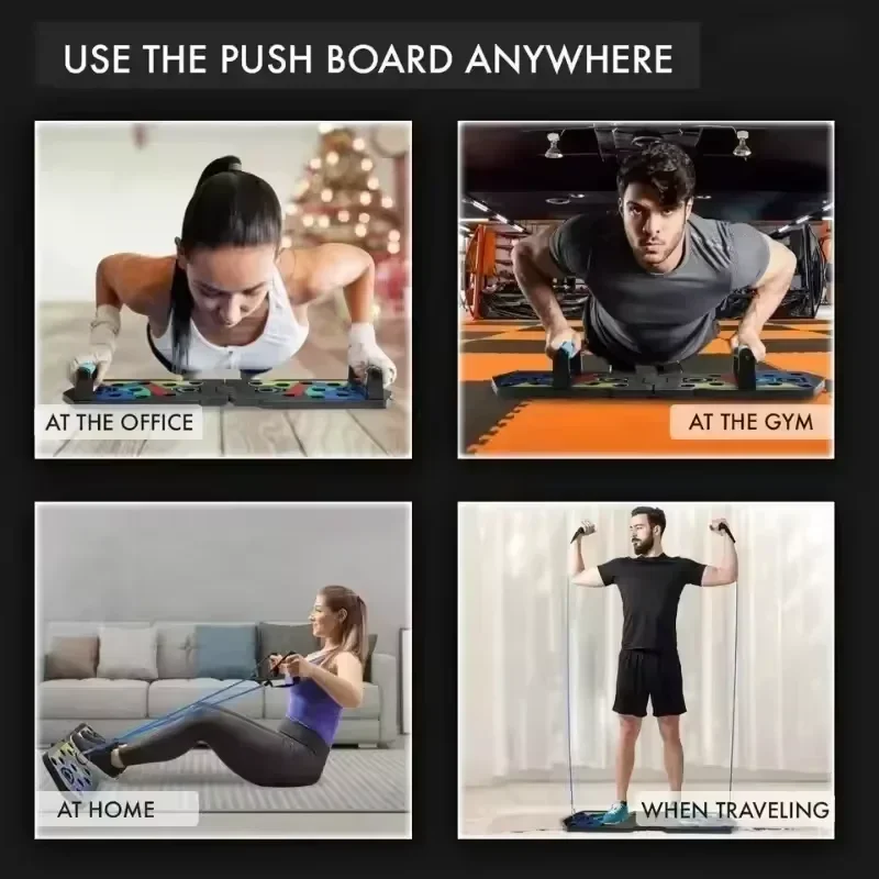 1個入り、折りたたみ式多機能プッシュアップボードセット。ハン - Push Up Board Foldable Multi Function のレビューと価格