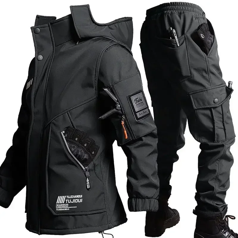ハイキングジャケットユニフォーム ウール作業服 冬用メンズ防 - Hiking のレビューと価格