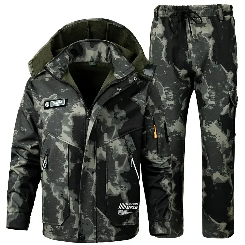 ハイキングジャケットユニフォーム ウール作業服 冬用メンズ防 - Hiking のレビューと価格