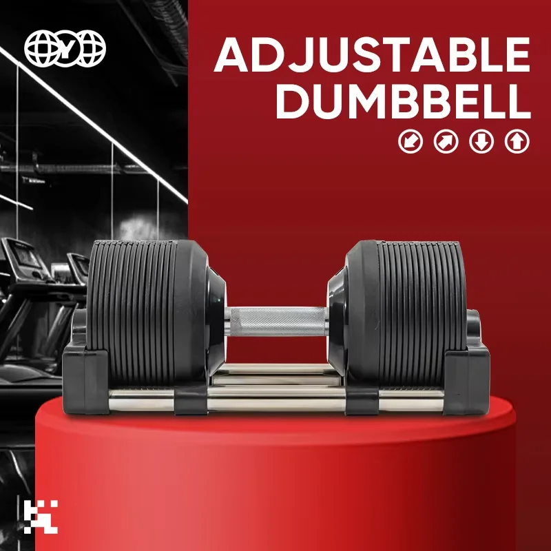 調整可能なジムフィットネスバーベル20-40kgフリーウェイ - Adjustable Dumbbell Pair 40Kg のレビューと価格