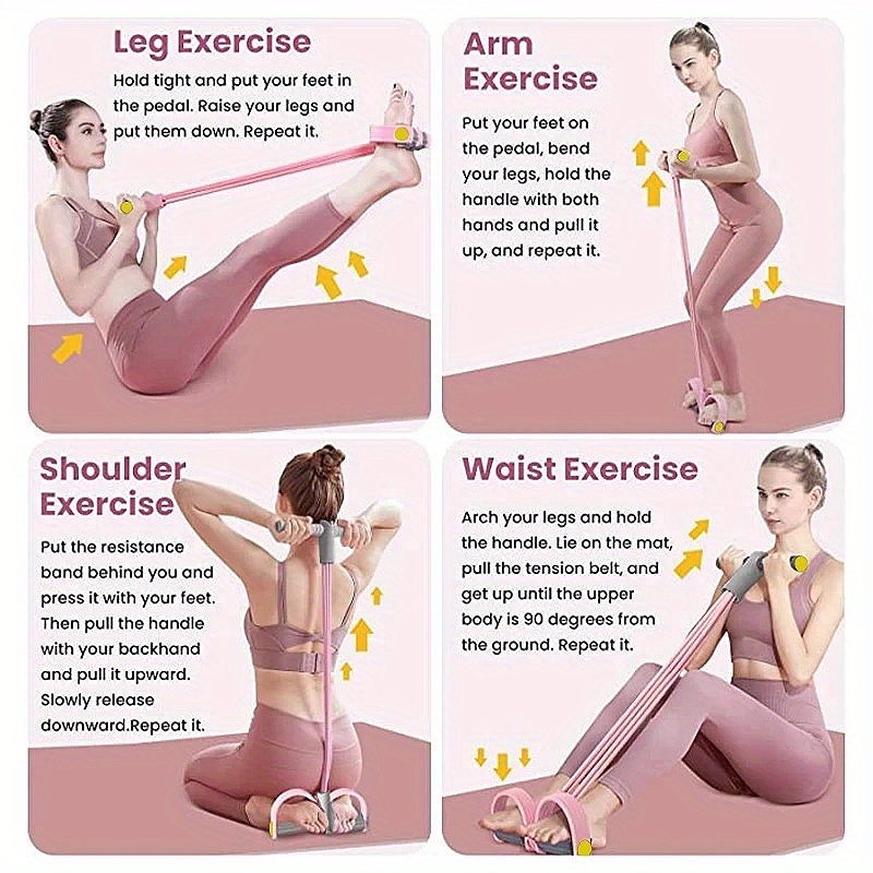 多機能レジスタンスバンドセット、強化トレーニング用4本チュー - Resistance Bands Set With Handles のレビューと価格