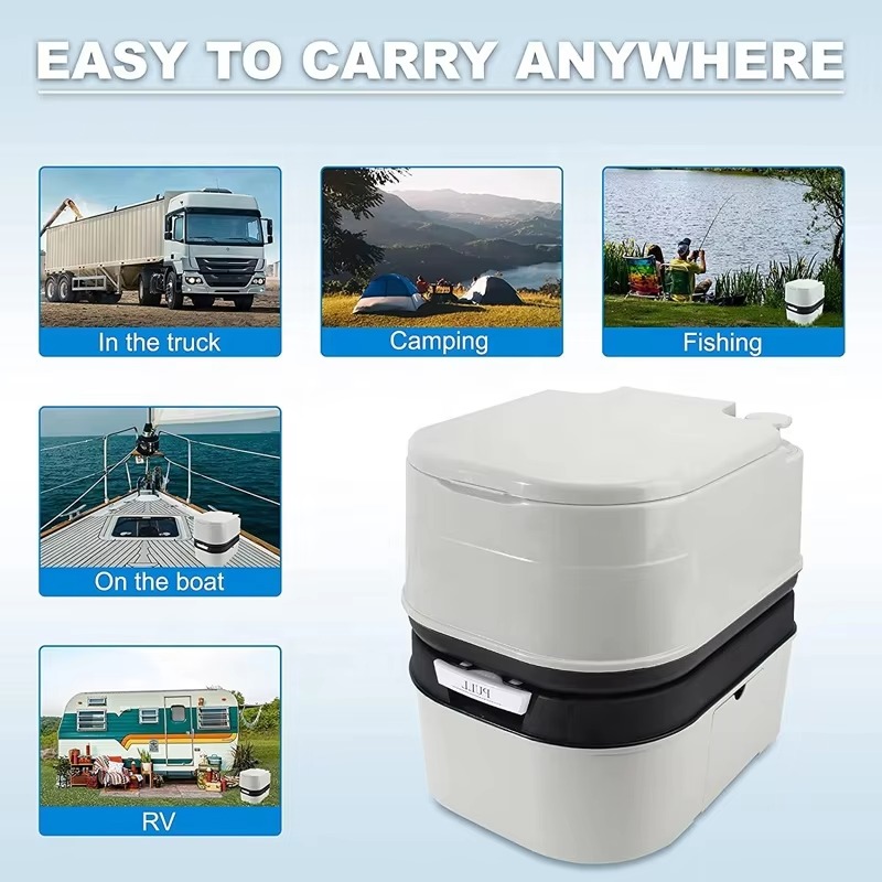 ポータブルキャンプ旅行RVトイレ屋外キャンピングカー携帯トイ - Camping のレビューと価格