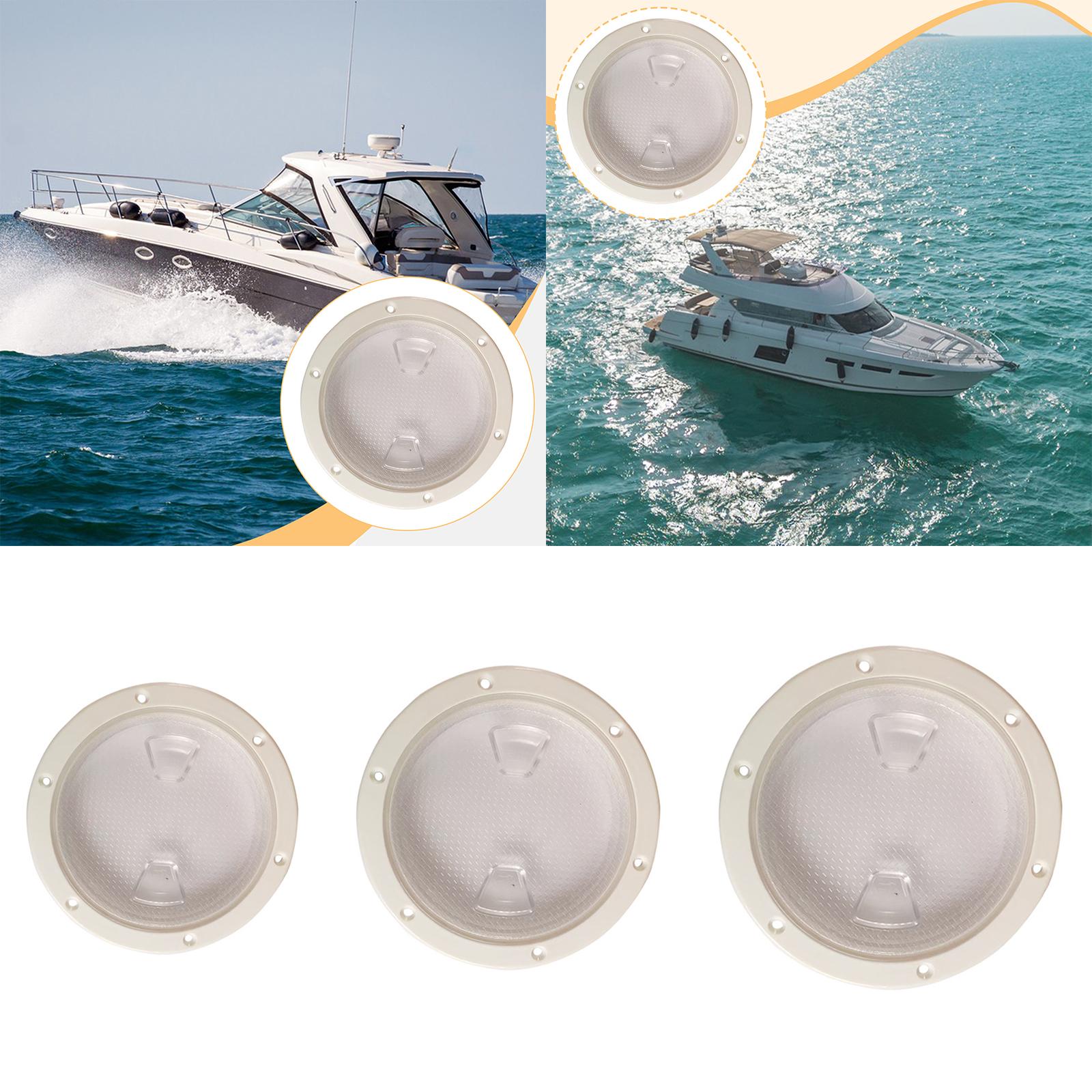 円形の船用デッキプレートカバー。透明で視界が良く、滑り止め加 - Fishing のレビューと価格