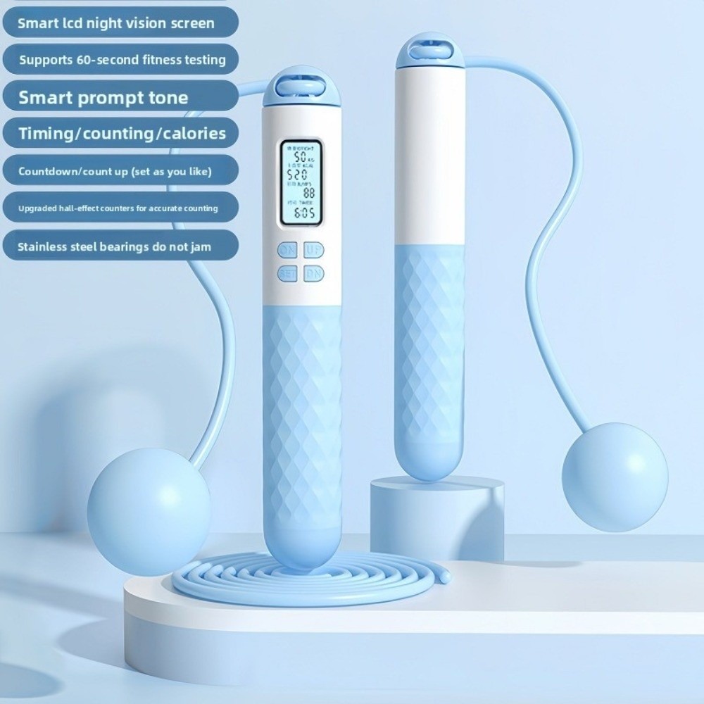 コードレスロープレス縄跳び、滑り止め、減量用カウンター付き縄 - Smart Jump Rope Digital Counter のレビューと価格